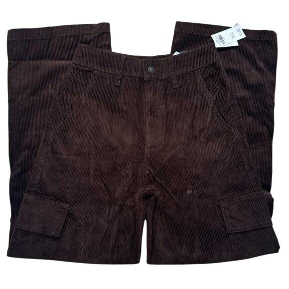 Hollister Co. Pants - Hollister Ultra High-Rise Corduroy Baggy Cargo Pants NWT